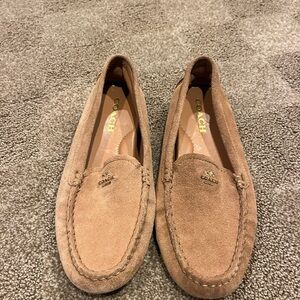 Coach Women's Brown Suede Loafers